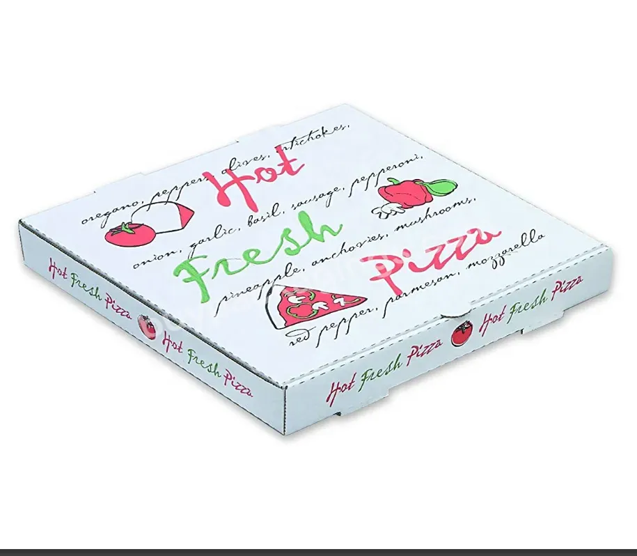 Wholesale Custom High Quality Corrugated Food Packaging Paper Cardboard Pizza Boxes With Logo