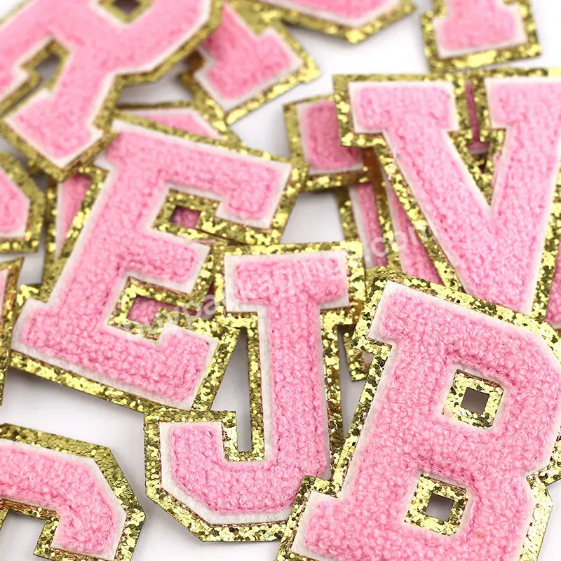 Wholesale Custom Iron On Embroidery Logo Letter Chenille Patch