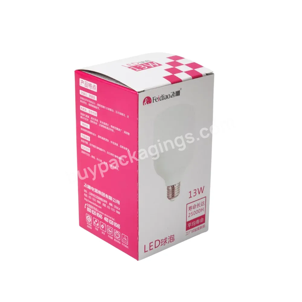 Wholesale Custom Led Light Bulb Packaging Box With Logo Printed For Custom Logo