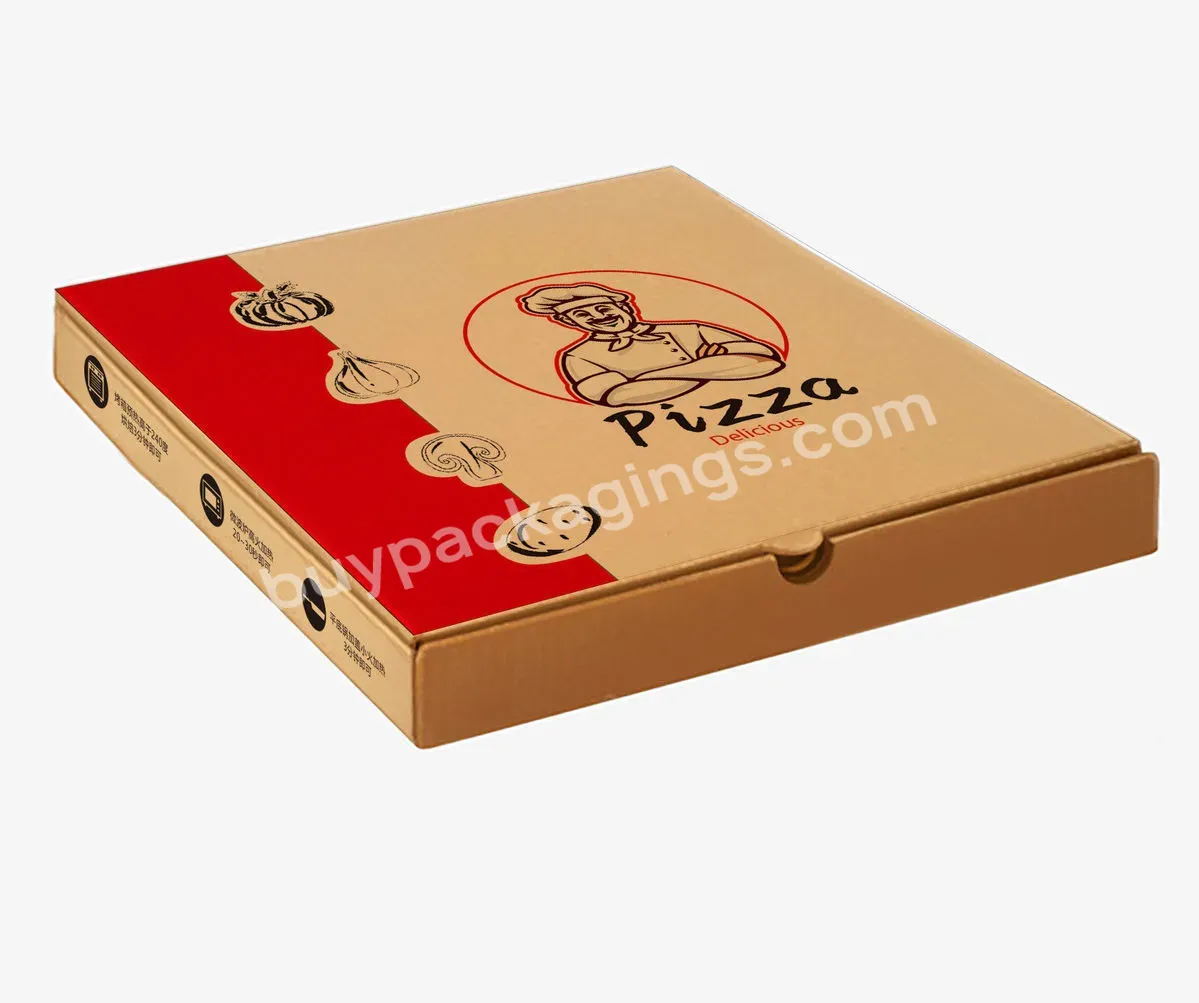 Wholesale Custom Logo 8 10 12 Inch Biodegradable Recyclable Folding Packing Pizza Box Cardboard Box