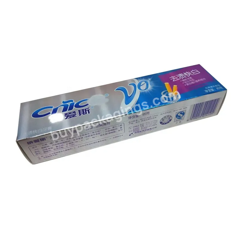 Wholesale Custom Logo Cardboard Paper Cosmetic Toothpaste Packaging Boxes For Toothpaste