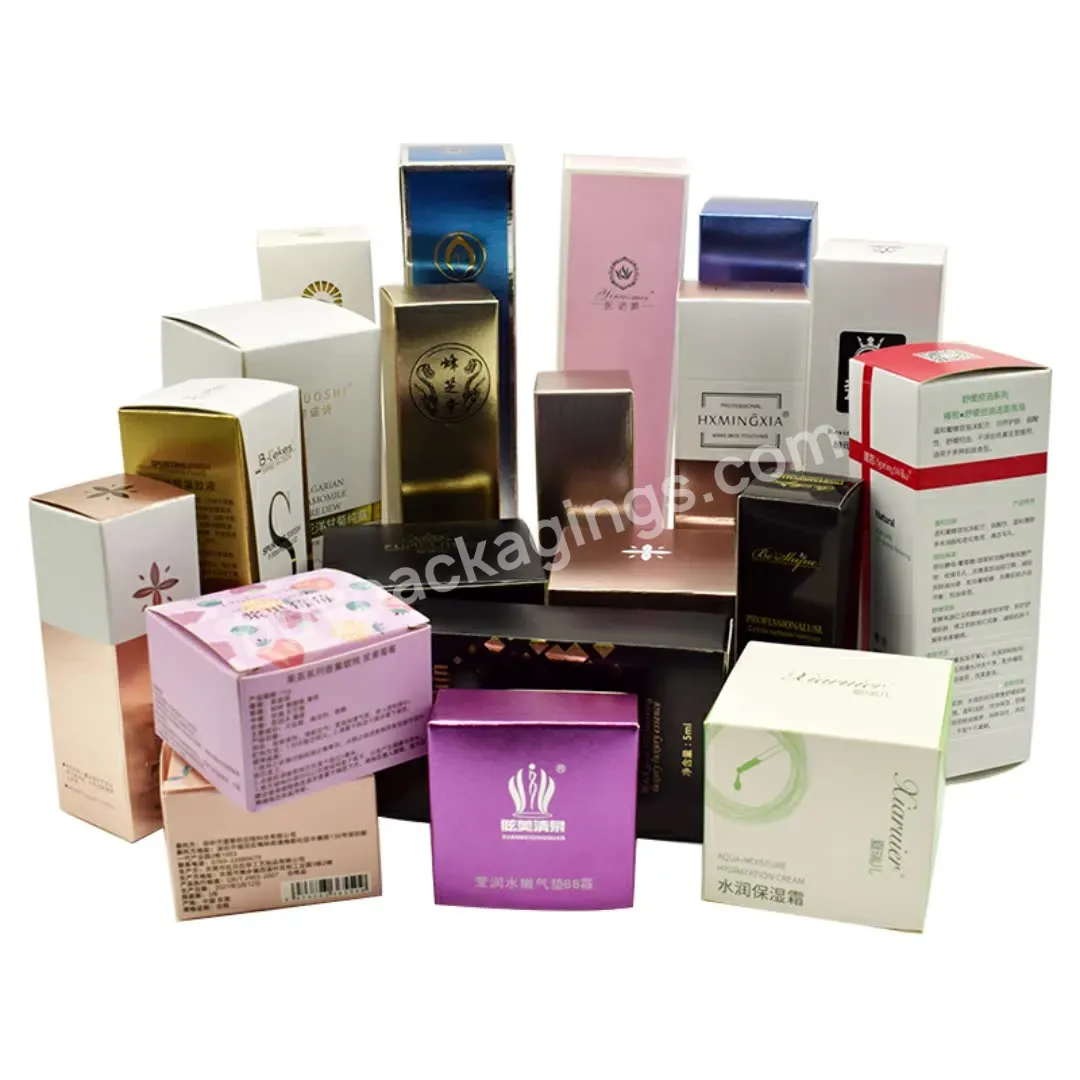 Wholesale Custom Logo Cardboard Paper Skin Care Box Cosmetic Packaging Boxes