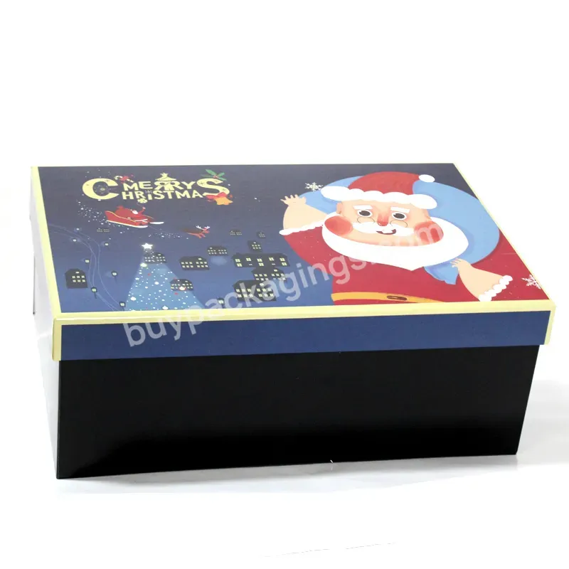 Wholesale Custom Logo Christmas Box Packaging Boxes Large Christmas Gift Bags