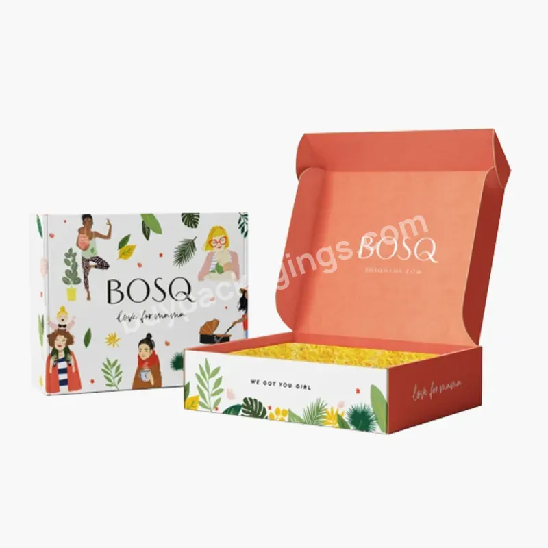 Wholesale Custom Logo Corrugated Packaging Paper Box Shipping Packing Clothing Mailer Box For Clothes