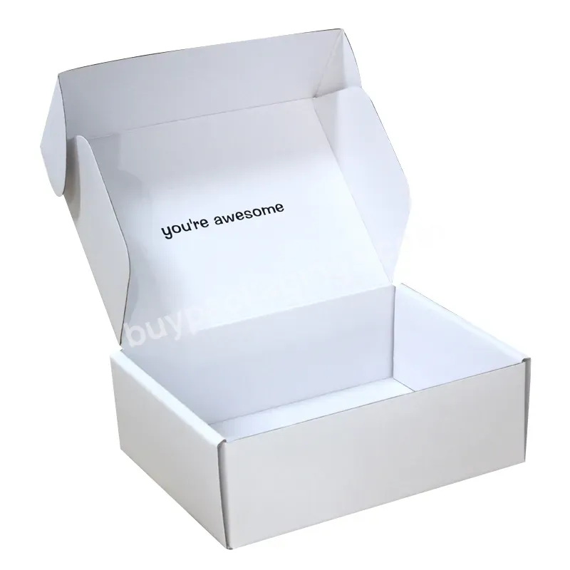 Wholesale Custom Logo Corrugated Paper Box Folding Clothing Mailer Box Packaging Box For Clothing