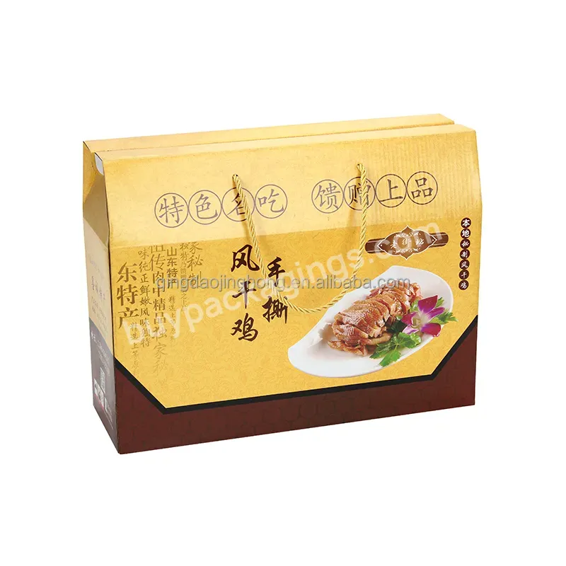 Wholesale Custom Logo Corrugated Paper Food Package Vegetable Paper Box For Picnic Food Packaging