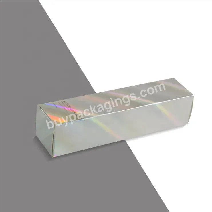 Wholesale Custom Logo Cosmetic Packaging Box Cardboard Holographic Packing Box For Skin Care