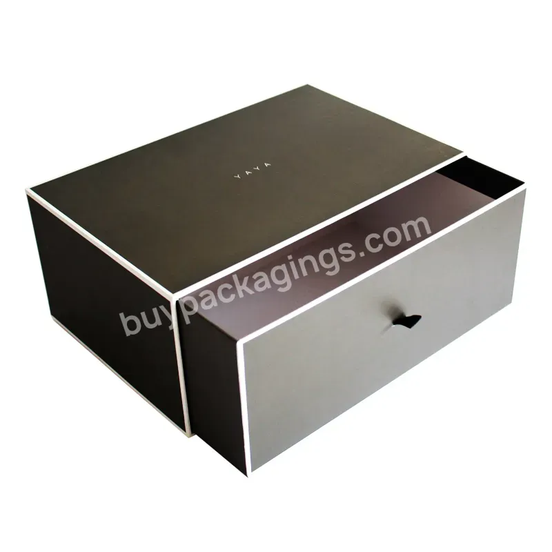 Wholesale Custom Logo Drawer Gift Box Paperboard Paper Clothing Box Shipping Paper Box For Clothes