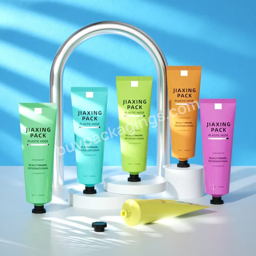 Wholesale Custom Logo Empty Plastic Tubes Skincare Hand Cream Facial Cleanser Cosmetics Squeeze Soft Tube