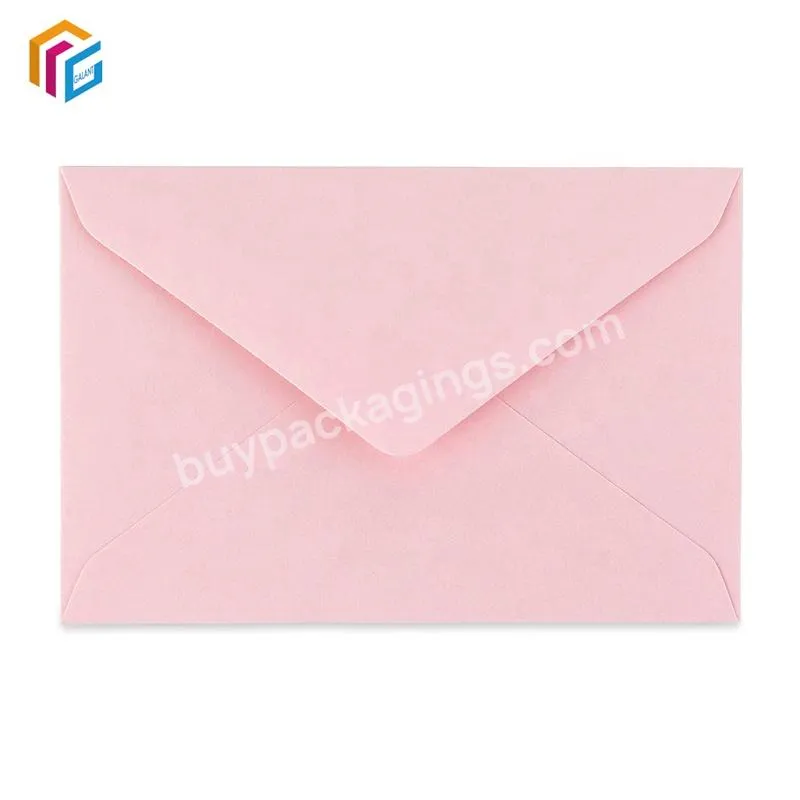 Wholesale Custom Logo Gold Foil Envelope Thank You Packaging Wedding Glitter Paper Envelope