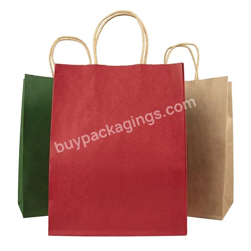 Wholesale Custom Logo Kraft Paper Bag Custom Color High Quality Cheaper Paper Bags