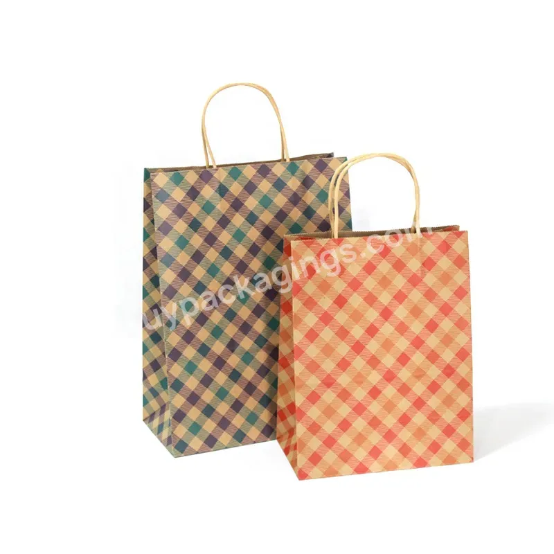 Wholesale Custom Logo Kraft Paper Bag Gift Shopping Paper Bag For Gift