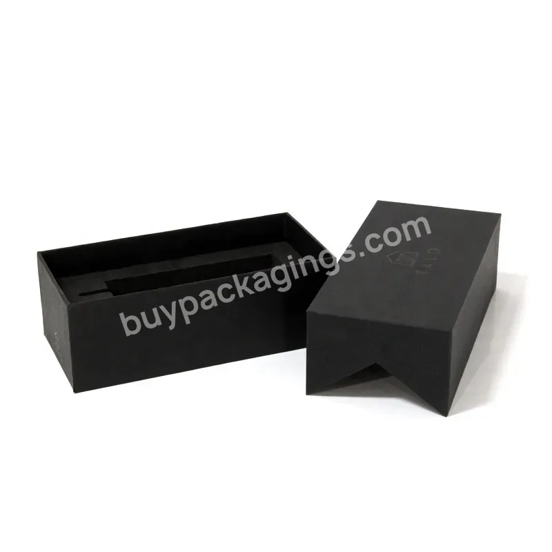 Wholesale Custom Logo Luxury Black Color Paperboard Packaging Boxes Gift Boxes For Electronics