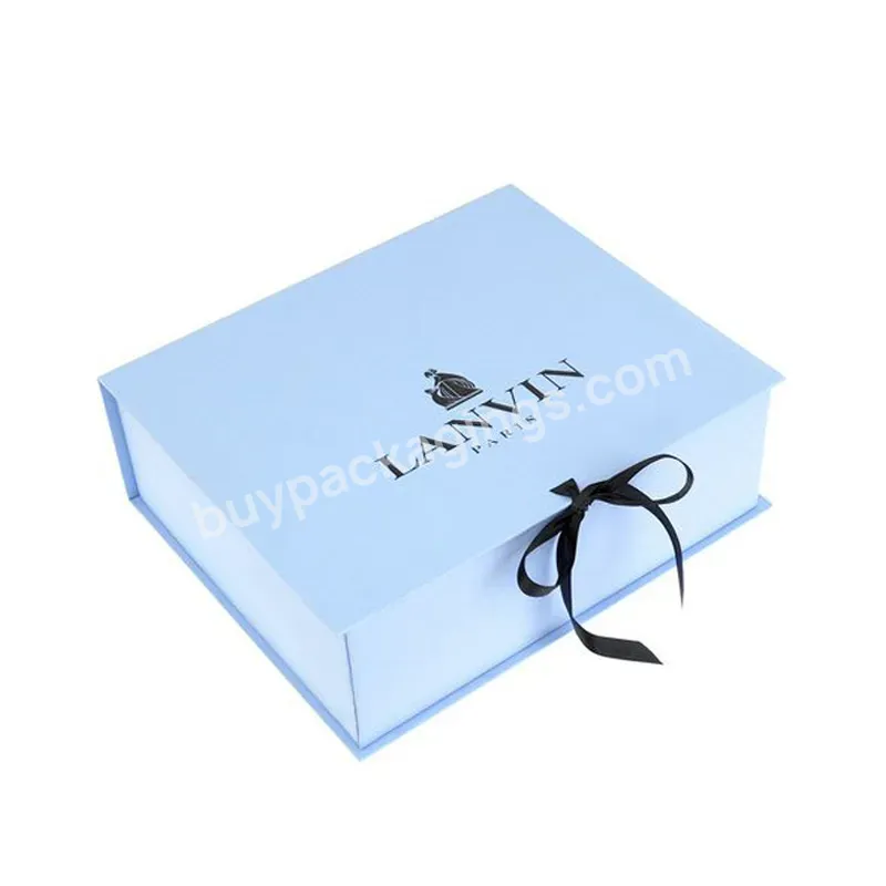 Wholesale Custom Logo Luxury Folding Magnet Packaging Boxes Gift Box Clothing Magnetic Gift Box