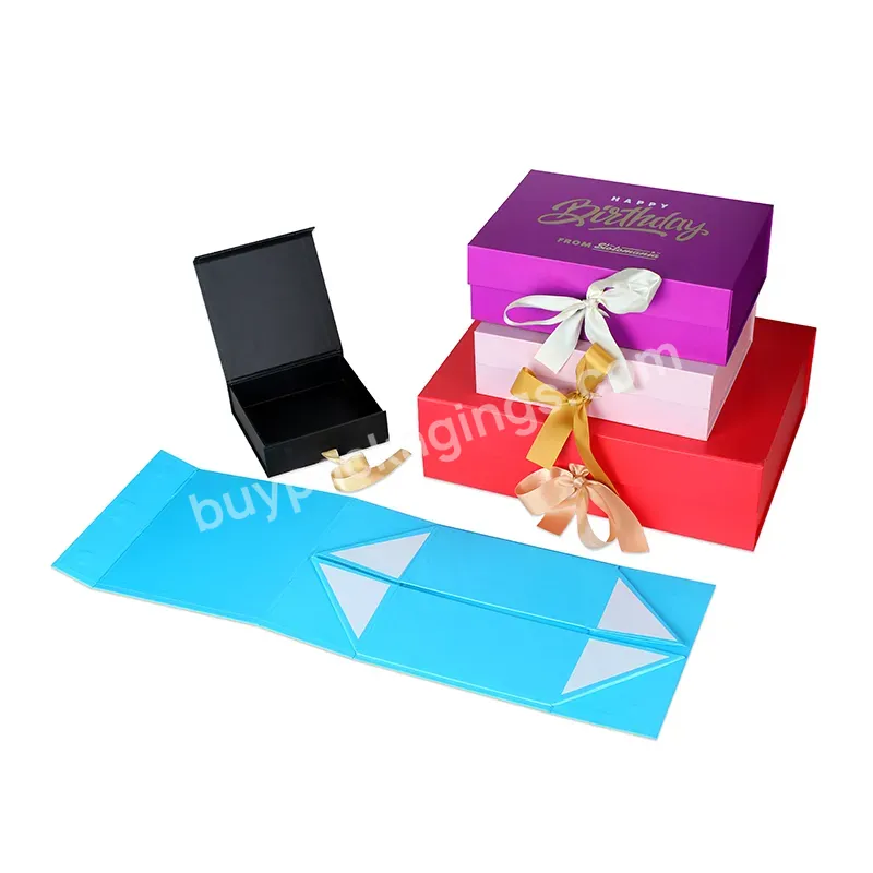 Wholesale Custom Logo Luxury Gift Box Packaging Folding Paperboard Rigid Paper Magnetic Gift Box For Clothes