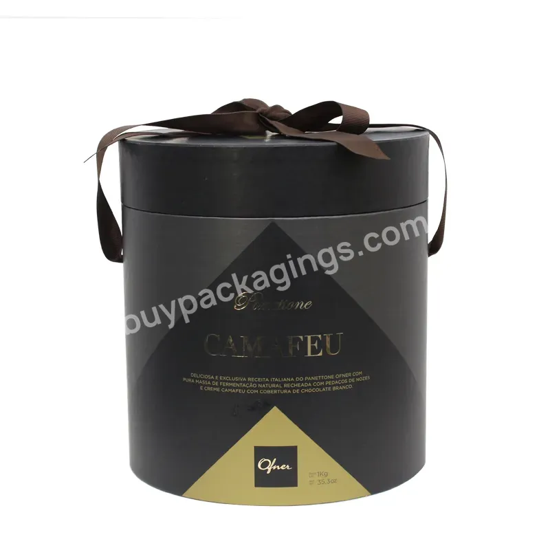 Wholesale Custom Logo Luxury Round Gift Box Paperboard Paper Packing Boxes Cylinder Packaging Box For Flowers