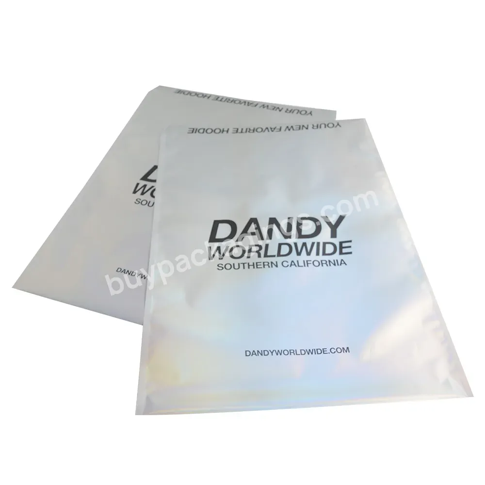 Wholesale Custom Logo Matte Big Envelopes Mailing Rainbow Metallic Aluminum Foil Clothing Shipping Bags Holographic Poly Mailers