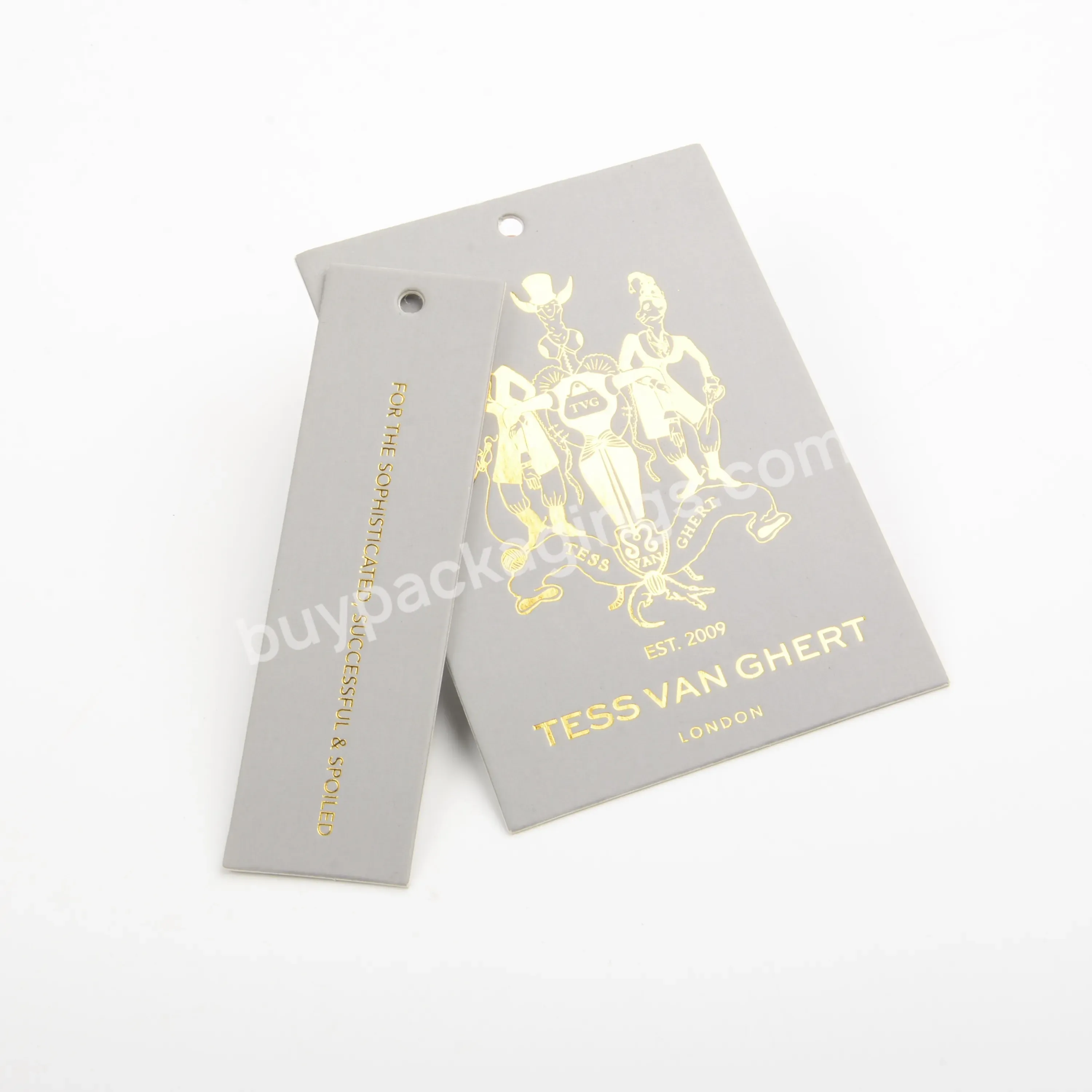 Wholesale Custom Logo Paper Hangtags For Clothing And Store Gift Tags