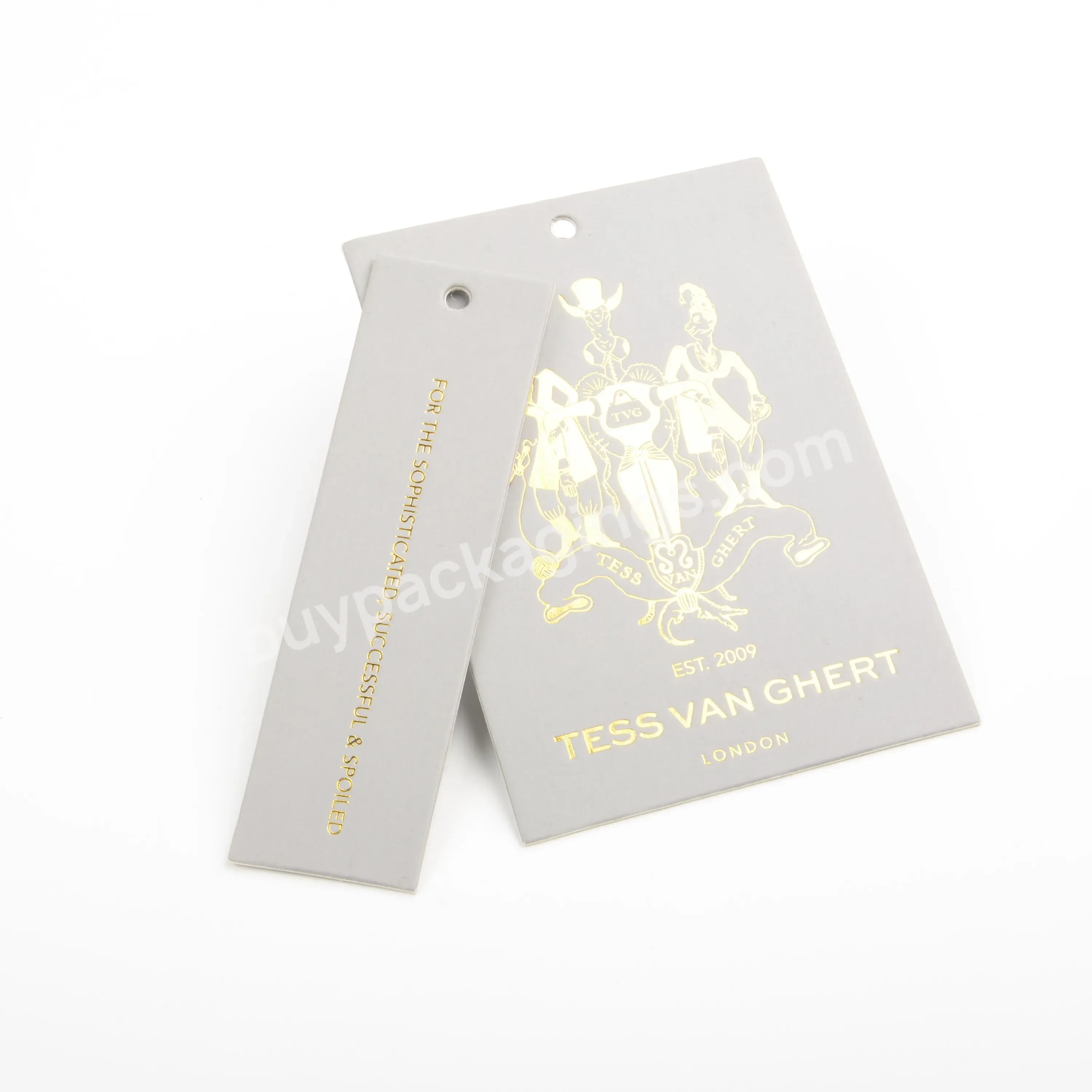 Wholesale Custom Logo Paper Hangtags For Clothing And Store Gift Tags