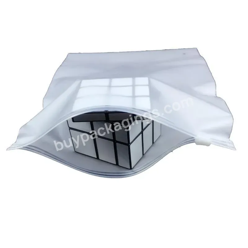 Wholesale Custom Logo Pe Self Sealing Plastic Frosted Bag Pvc Zipper Bag For Clothes Packaging