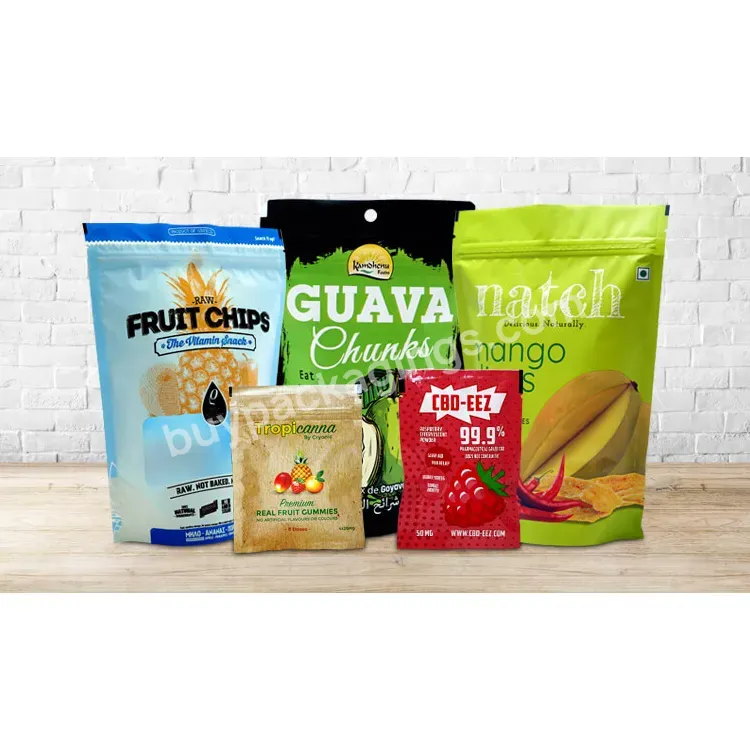 Wholesale Custom Logo Plastic Vacuum Snack Philippine Mango Thai Durian Dried Fruit Package Pouch Dry Food Packaging Bag