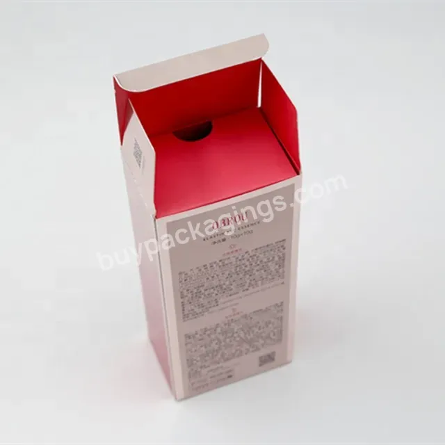 Wholesale Custom Logo Printed Manufacture Colored Folding Paper Packing Skin Lotion Cosmetic Packaging Paper Gift Box