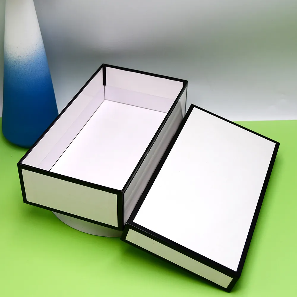 Wholesale Custom LOGO Printed Paper packaging cardboard white Shoes Box With Lid Custom shoe box