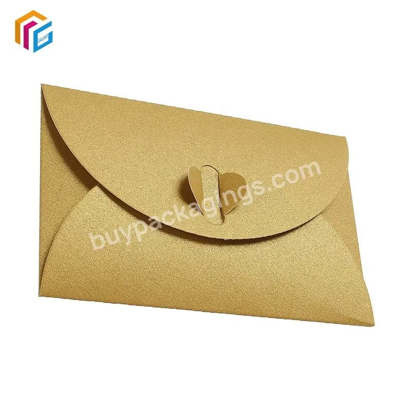 Wholesale Custom Logo Printing Gold Foil Embossed Envelopes Packaging Mailing Paper Kraft Envelope