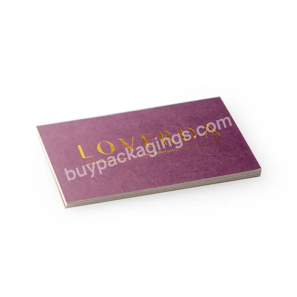 Wholesale Custom Logo Purple Business Thank You For Your Order Card Ready To Ship Card Business Card Printing