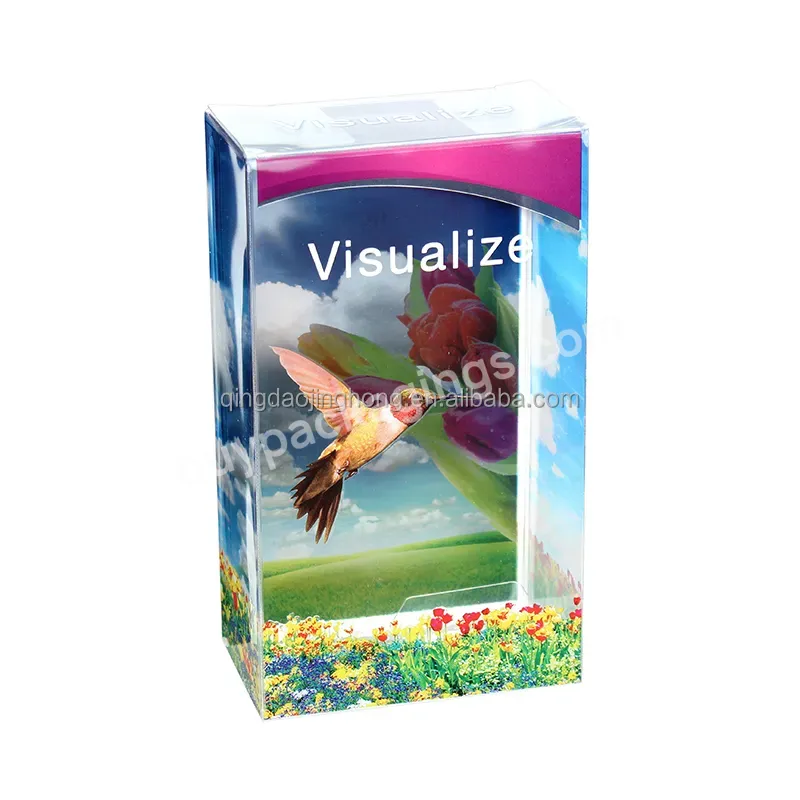 Wholesale Custom Logo Pvc Packaging Boxes Cosmetic Kraft Packaging Paper Box With Pvc Window