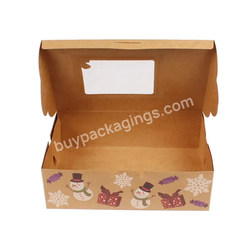 Wholesale Custom Logo Pvc Windows Food Grade Cajas Para Pasteles Clear Cake Box 10x10x10