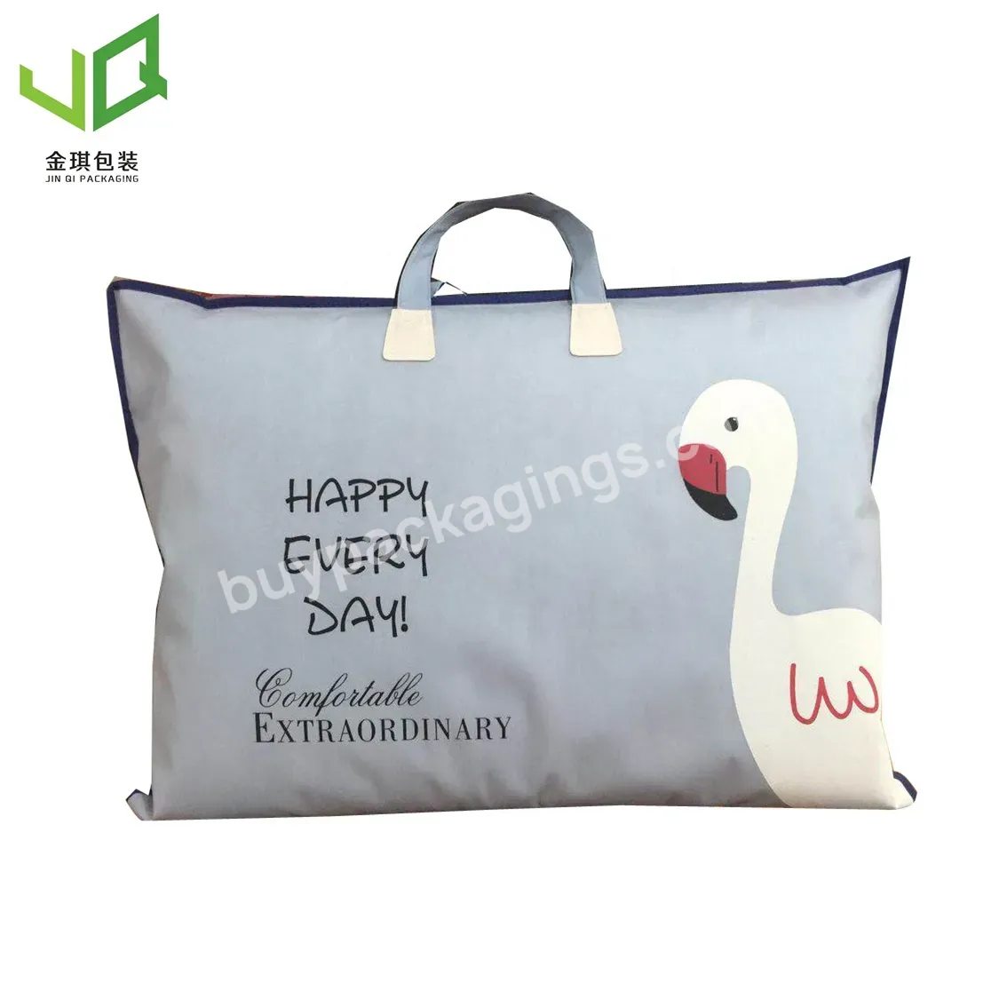 Wholesale Custom Logo Storage Bag High Capacity Zipper Quilt Pillow Blanket Packaging Bags With Handle - Buy Blanket Quilt Sheets Pillow Transparent Bedding Collection Packaging Bag,Top Quality Clear Pvc Pillow Packaging Bag Customized Pvc Zipper Bag