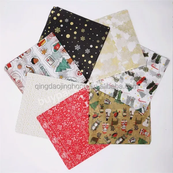 Wholesale Custom Logo Tissue Gift Paper Wrapping Paper Roll Christmas Flower Wrapper