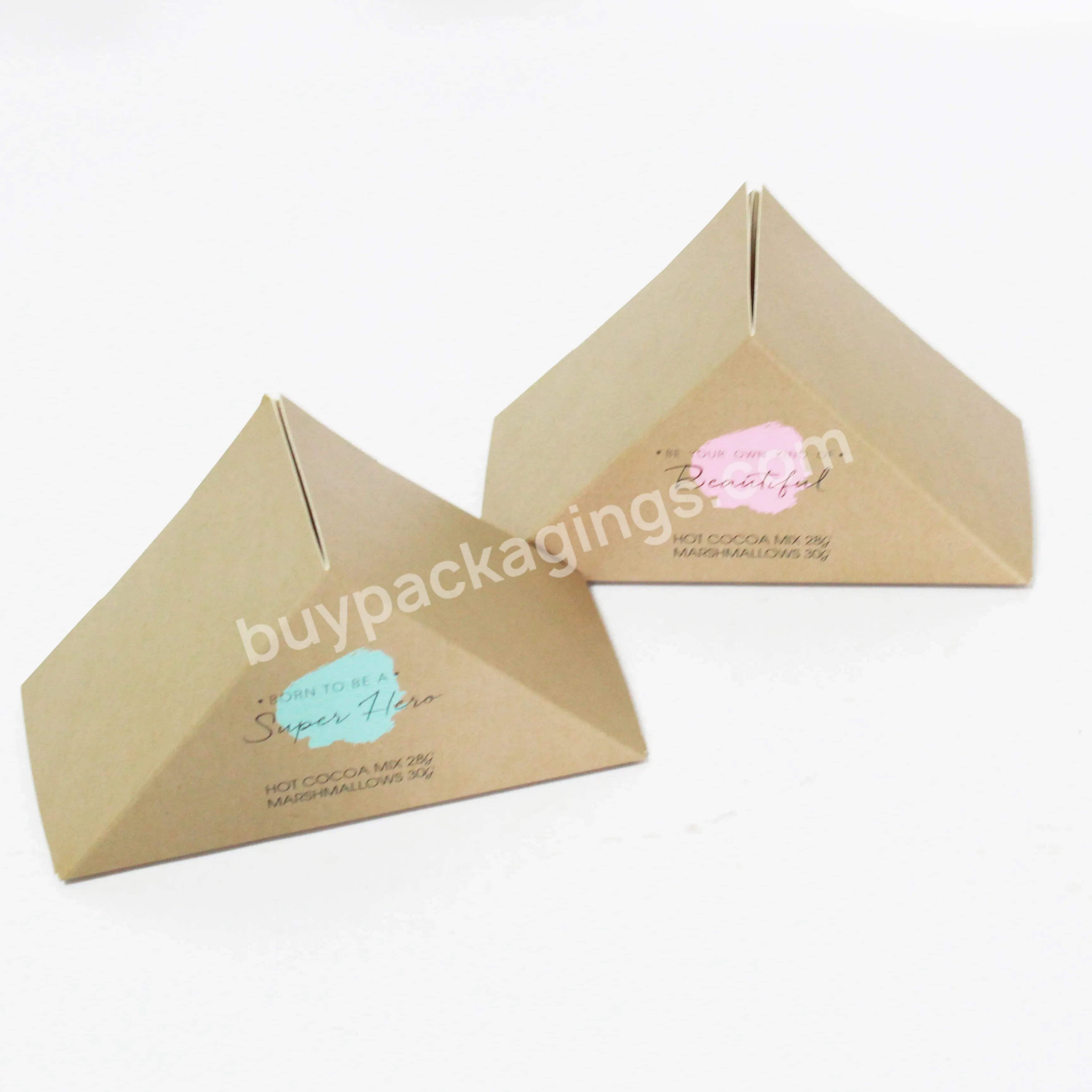 Wholesale Custom Logo Triangular Cardboard Packaging Boxes Chocolate Box