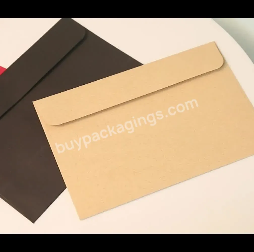 Wholesale Custom Made Paper Craft V Flap Self Seal Envelopes Packaging Thank You Card Envelope