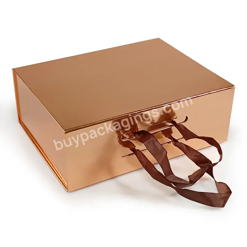 Wholesale Custom Magnetic Gift Box Packaging Oem Size Printed Logo Luxury Paper Box Black Magnetic Folding Box