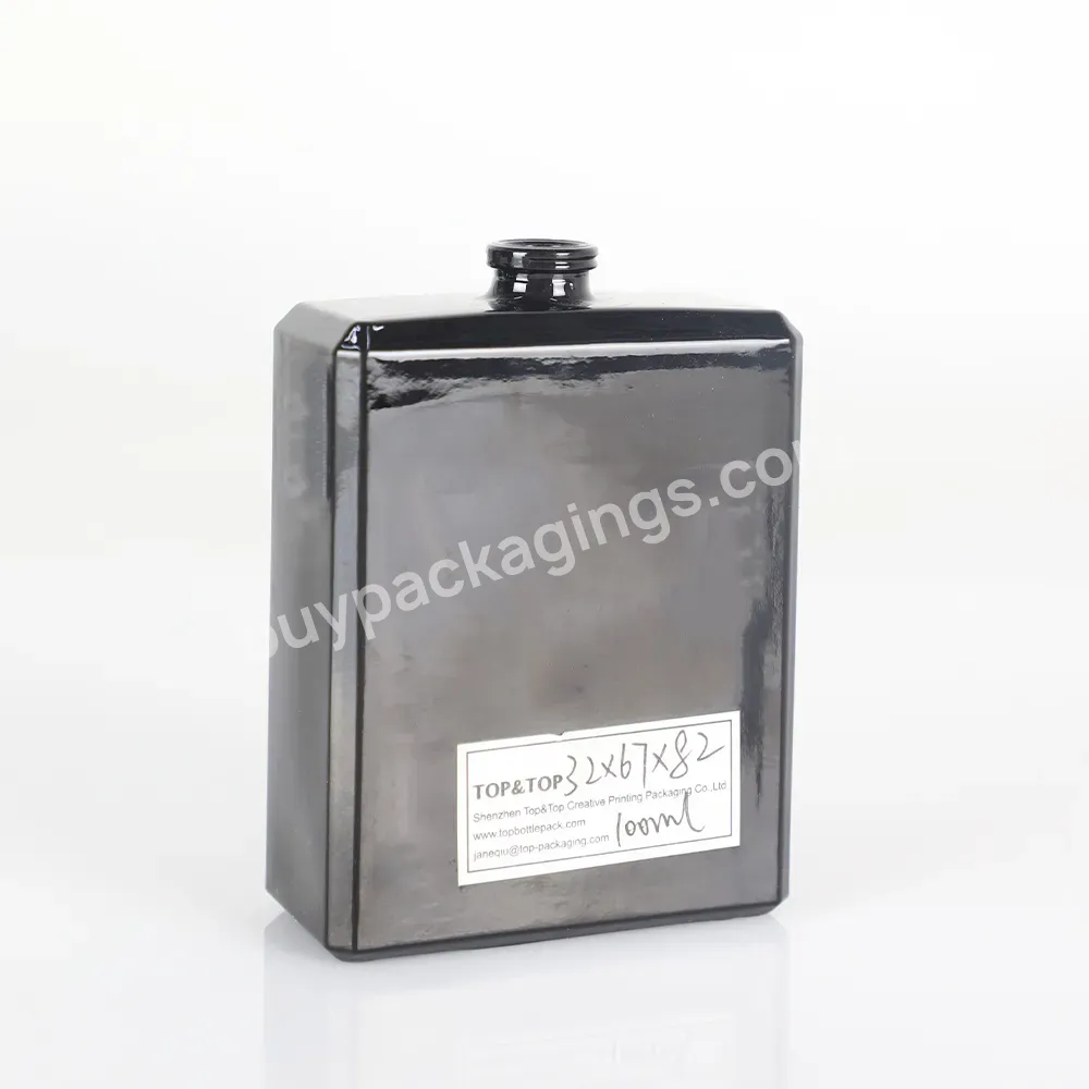 Wholesale Custom Matte Black Glossy Luxury Empty Perfume Bottles Perfume Bottles