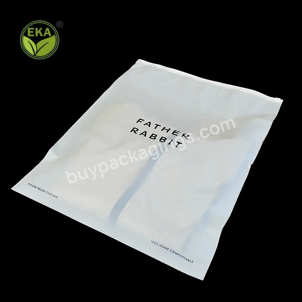 Wholesale Custom Packaging Printed Logo Self Sealing Shirt Clothes Zip Lock Clear Ziplock Plastic Zipper Frosted Clothing Bags