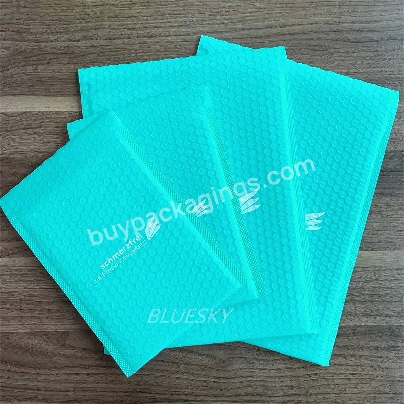 Wholesale Custom Padded Envelope Logo Printed Matte Malachite Green Bubble Mailers For Packaging Your Products