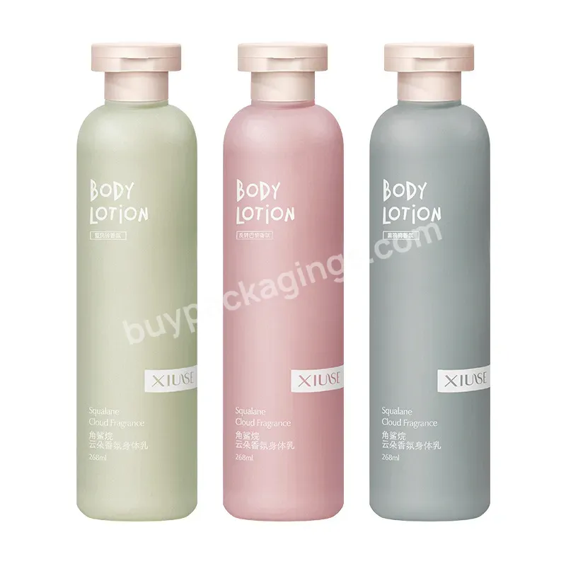 Wholesale Custom Pink Blue Yellow Plastic Bottle 400ml Scrub Shower Gel Bottle Cosmetic Shampoos Bottle