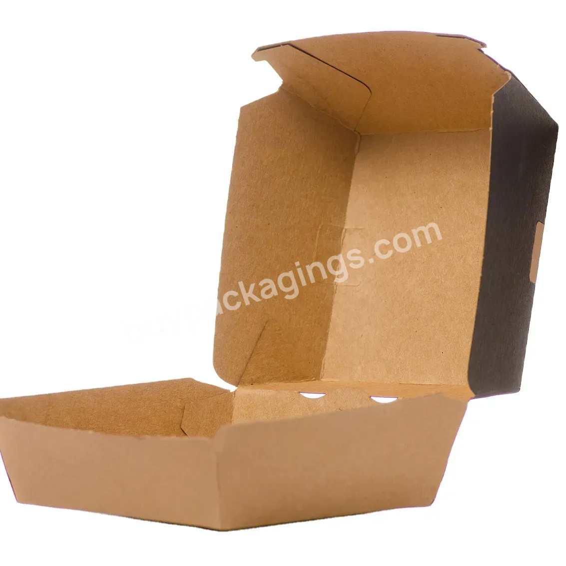 Wholesale Custom Print Disposable Biodegradable Paper Burger Box Food Boxes For Selling