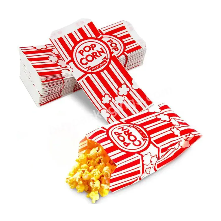 Wholesale Custom Print Logo Branded Microwaveable Airtight Cute Popcorn Bucket Pop Corn Packaging Bags Popcorn Paper Bag