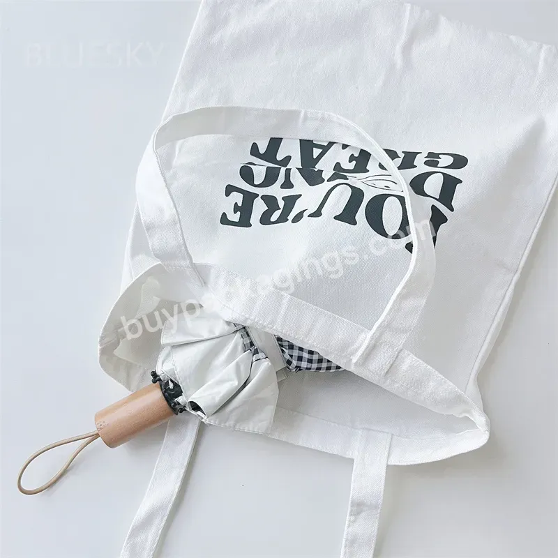 Wholesale Custom Print Logo Cheap Reusable Canvas Shopping Bags Plain White Blank Cotton Tote Bag