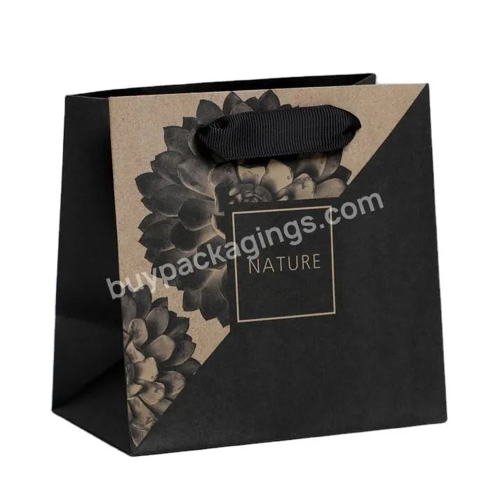 Wholesale Custom Print Logo Gift White Paper Shopping Bags Packaging Kraft Brown Paper Bags