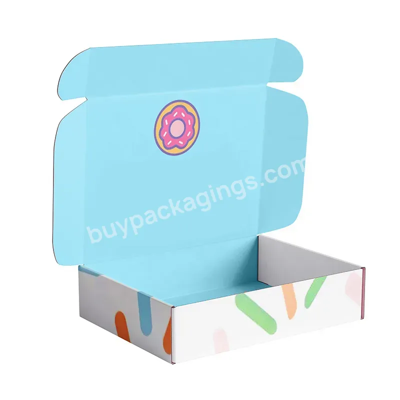 Wholesale Custom Printed Donut Box Packaging Food Doughnut Box