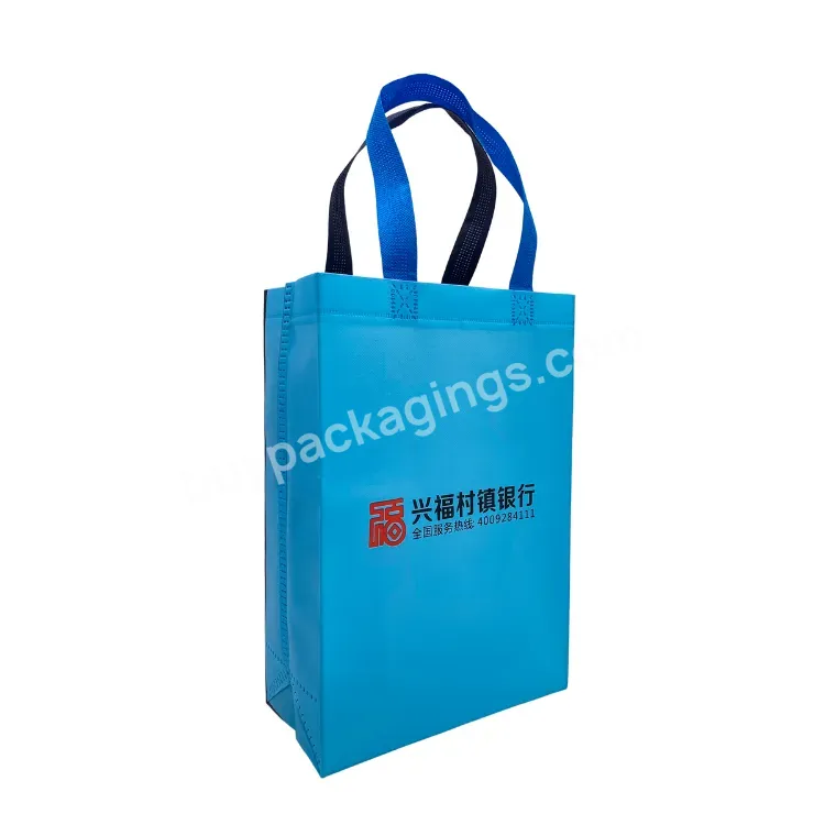 Wholesale Custom Printed Eco Friendly Recycle Reusable Ecobag Grocery Pp Laminated Non Woven Bag For Shopping