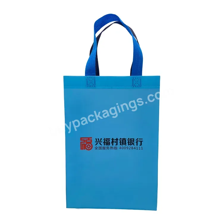 Wholesale Custom Printed Eco Friendly Recycle Reusable Ecobag Grocery Pp Laminated Non Woven Bag For Shopping