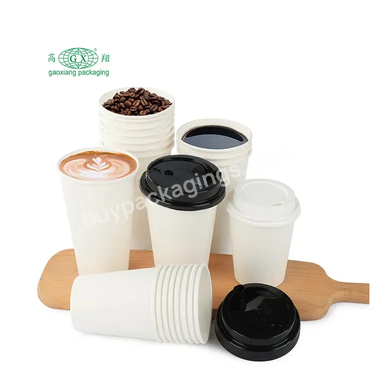 Wholesale Custom Printed Logo 8oz Plastic Free Biodegradable Disposable Paper Cup