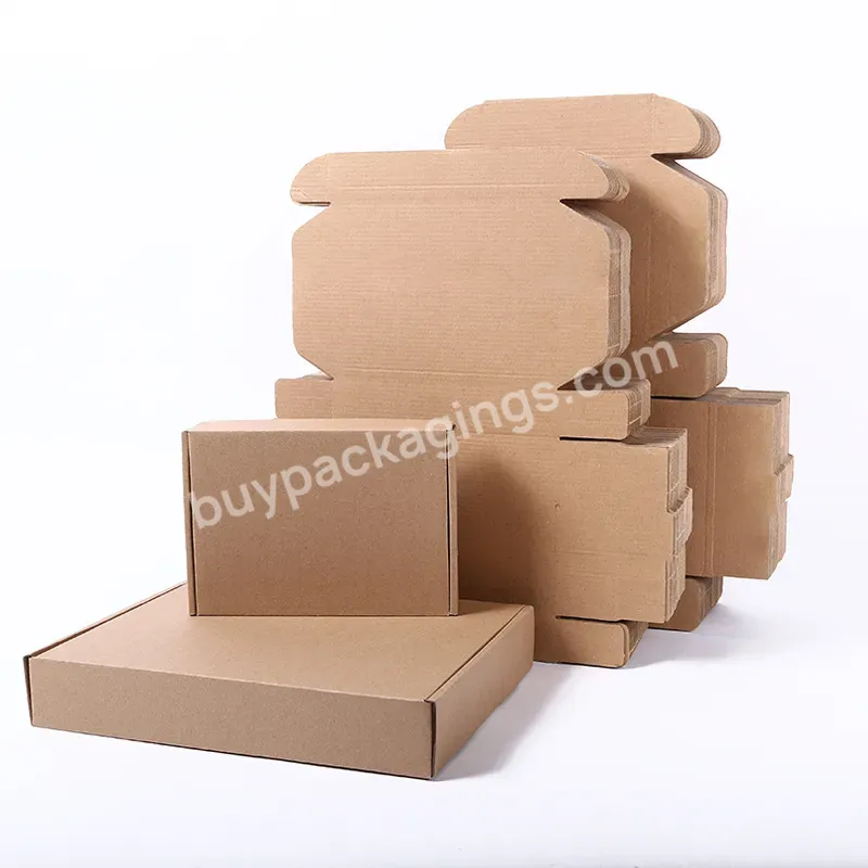 Wholesale Custom Printed Logo Any Sizes Corrugated Packaging Kraft Paper Box Mailer Shipping Box