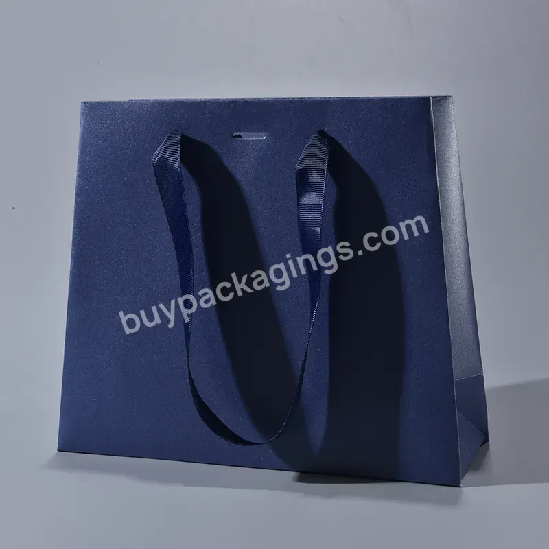 Wholesale Custom Printed Logo Luxury Paper Bag Retail Boutique Shopping Gift Paper Bags With Your Own Logo